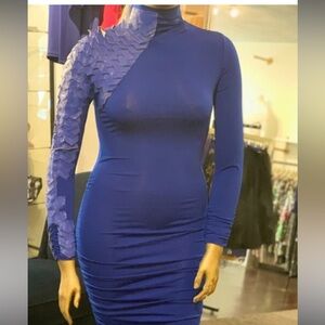 Royal Blue Body con Dress